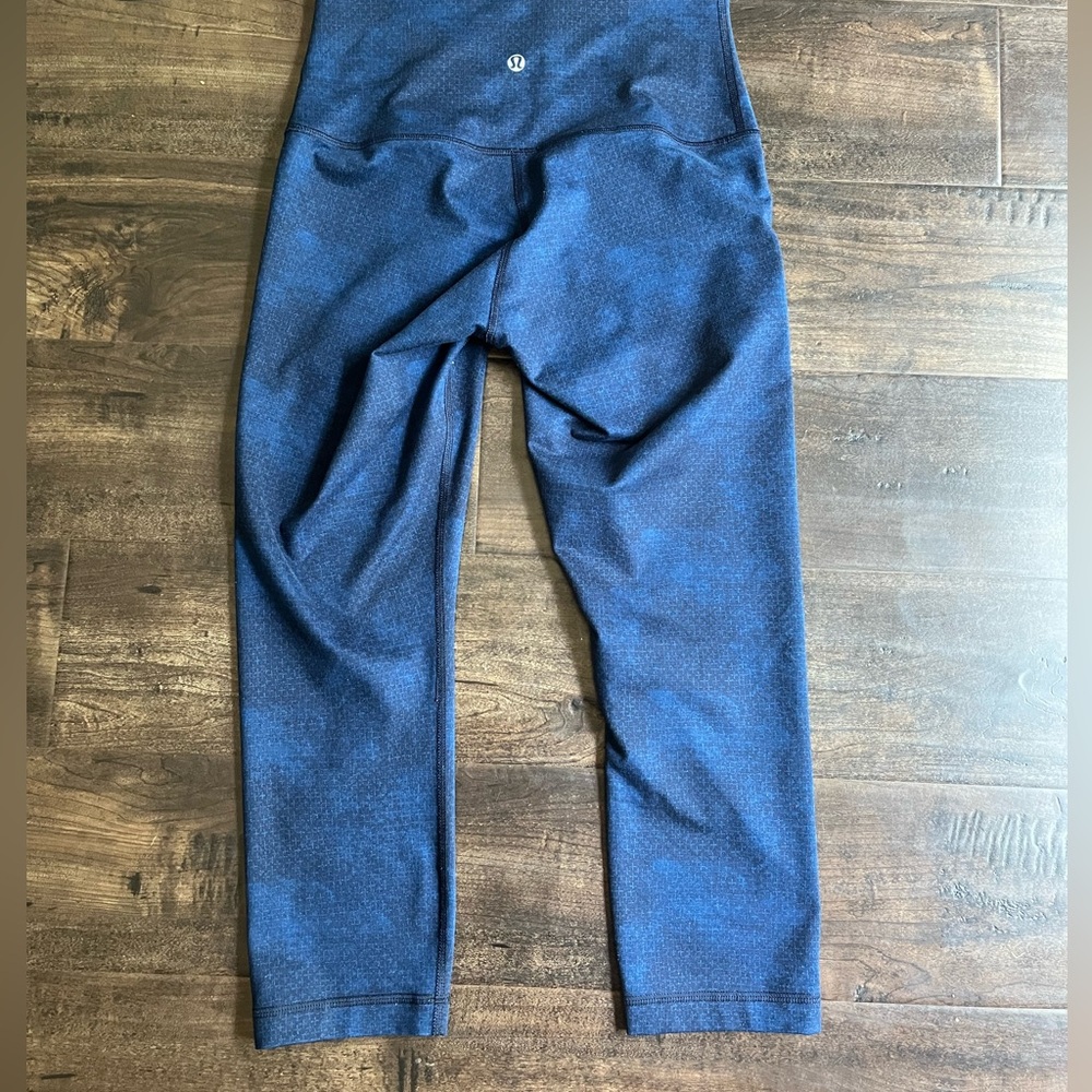 Lululemon Athletica Wunder Under Leggings Blue Size 6 - Picture 2 of 2